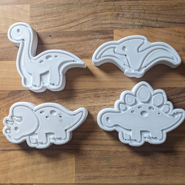 Dino Set of 4 New Moulds
