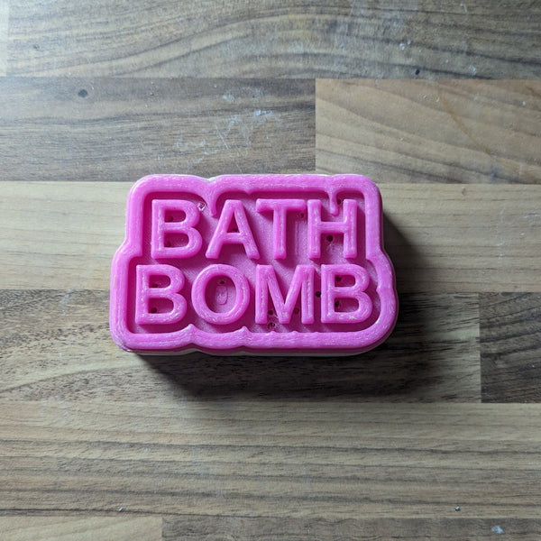 Bath Bomb Word Block Mould