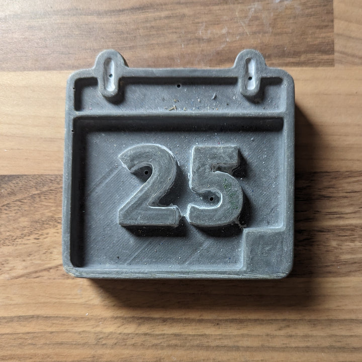Calendar Shaped Mould. Perfect for Bath Bomb, Soap, Chocolate, Resin, Plaster ETC.